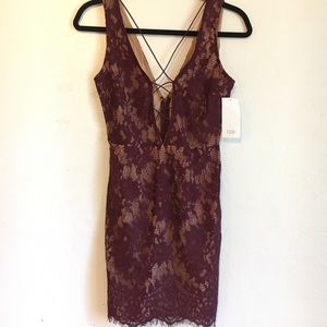 🌻SOLD🌻 NWT Tobi Lace Up Bodycon Dress